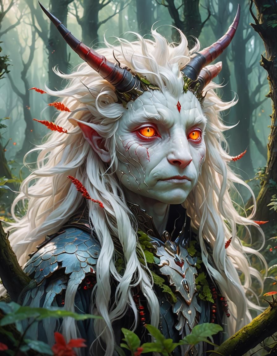 Caterpillar Evolution in Disney Pixar Fantasy Oil Painting