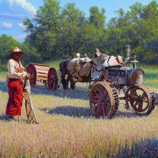 Dixieland Cotton Field: Oil Painting by Gurney