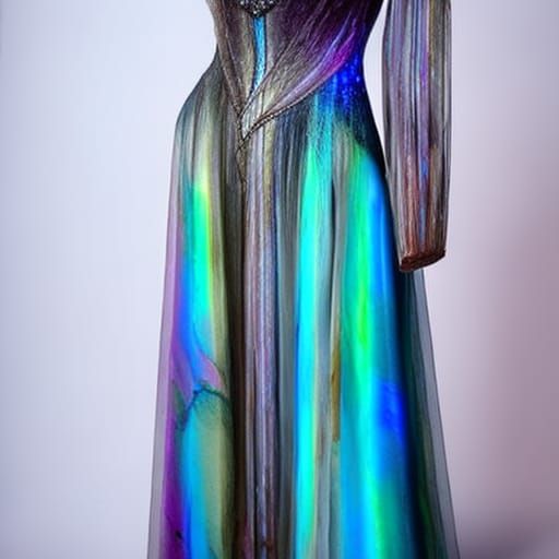 Labradorite met gala dress with blue labradorite with purple labradorite accents& ethereal vibes& magical vibes& witchy ...