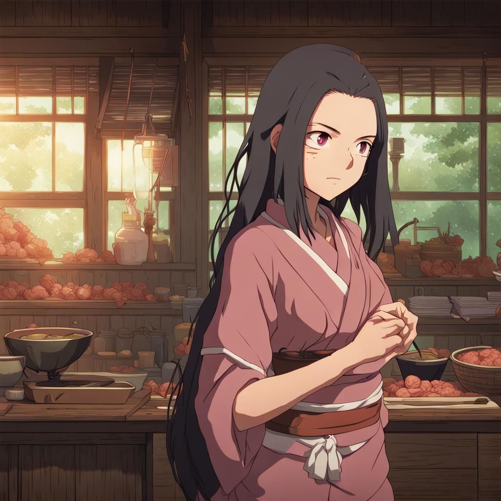 Anime Key Visual of a Beautiful Woman