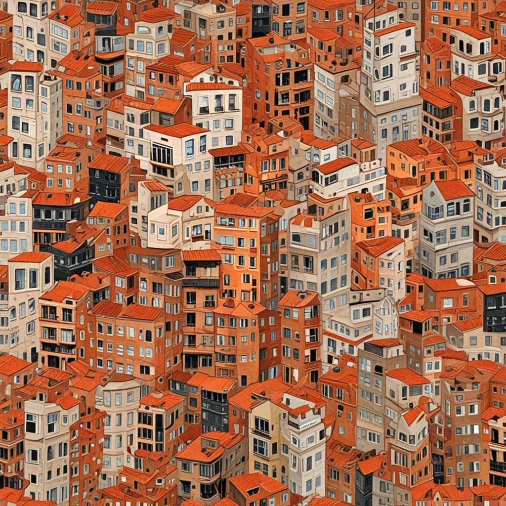 Surreal Transparent Couple in Hyperrealistic Cityscape