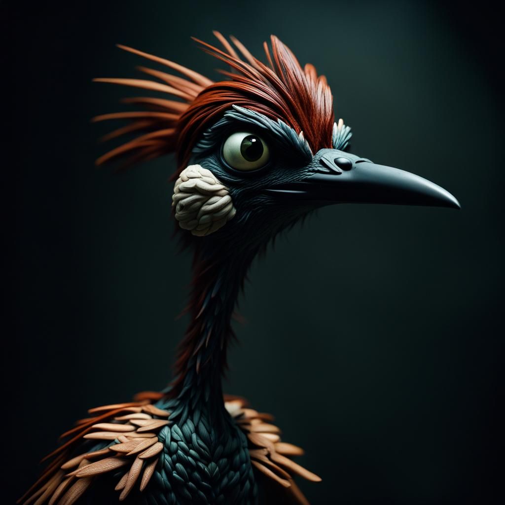 Roadrunner in Dark, Artistic 35mm Photography