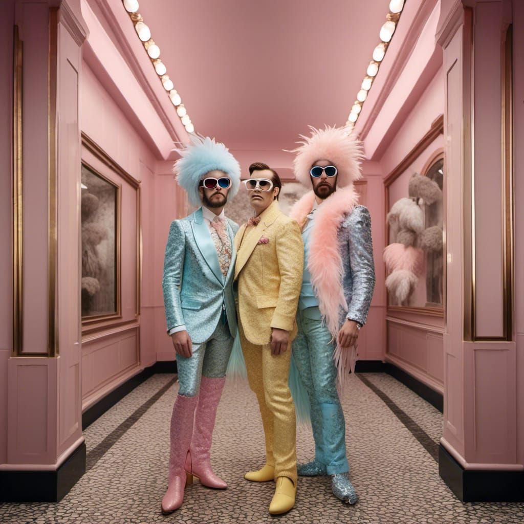 Dandy Rivalry: Pastel Outfits and Feather Boas