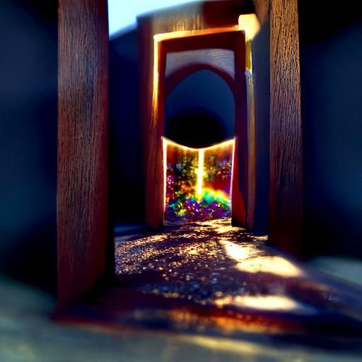 Iridescent Portal to Another Dimension: Pinhole Camera Effec...