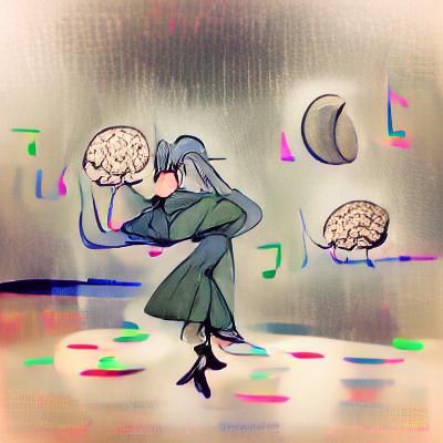 Melancholic Brain: An AI Generated Image
