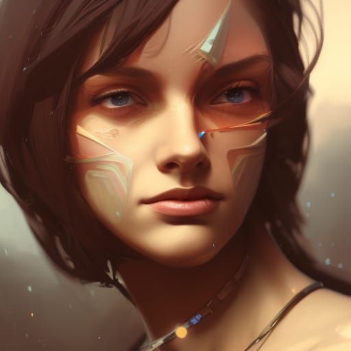 Hyperdetailed Street Racer Portrait in Digital Art Style