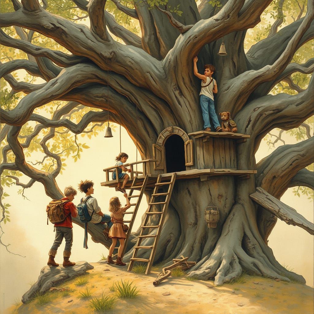 Youthful Whimsy in Impressionist Splendor