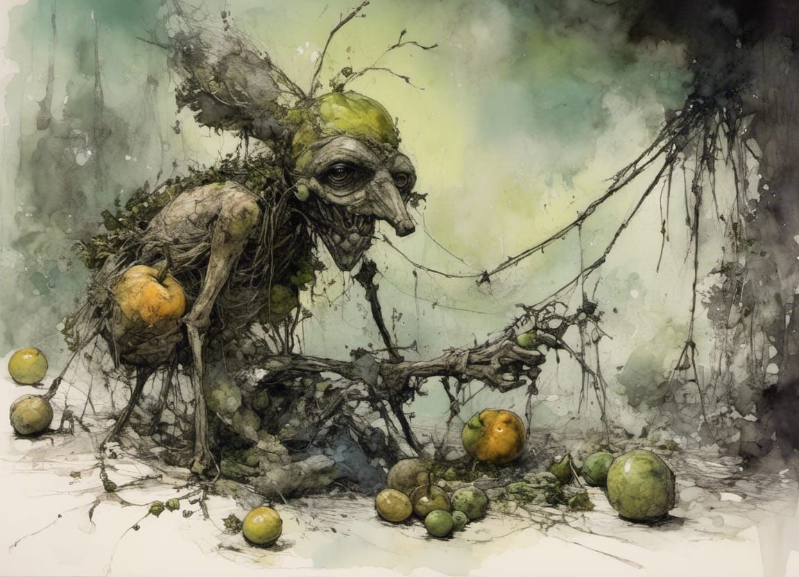 Sinister Pinocchio Animatronic in Surreal Illustration