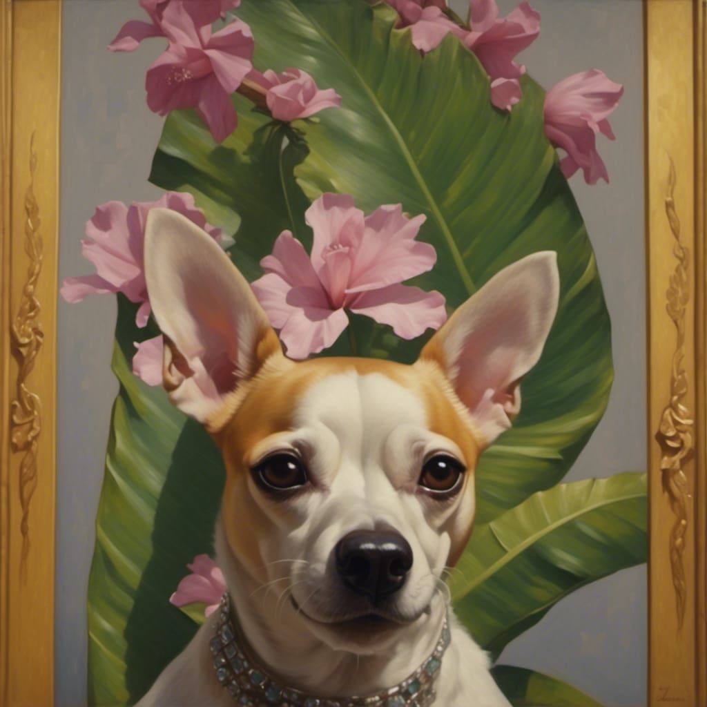 Chihuahuas and Jack Russells in Art Deco Style
