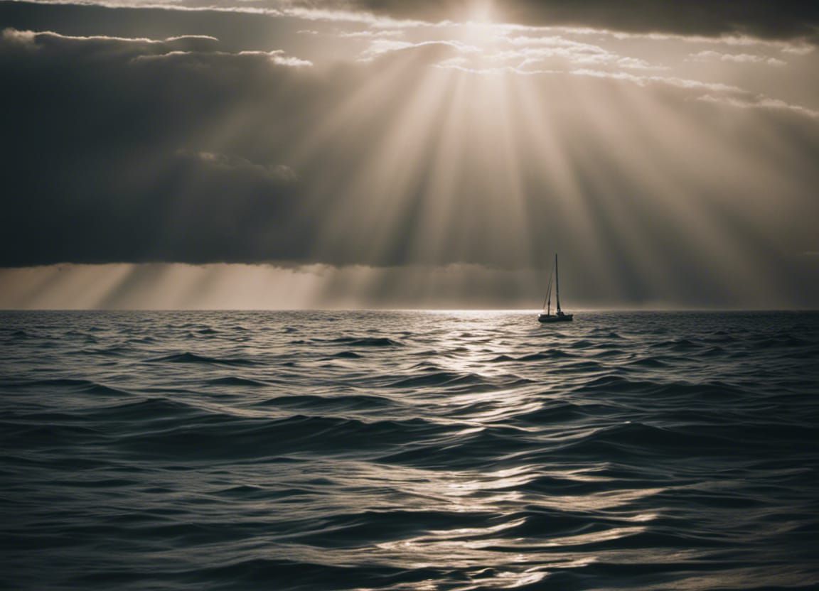 Ethereal Ocean Landscape: A Spiritual Journey