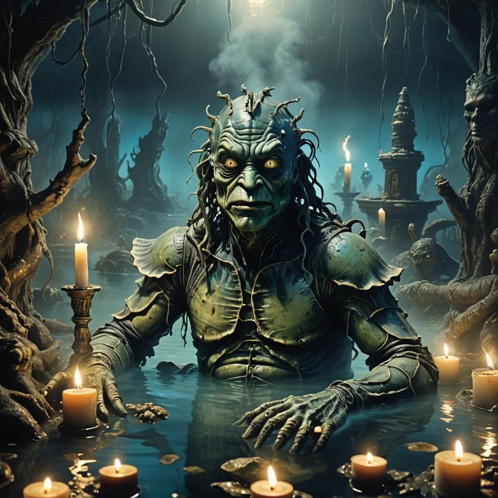 Mystical Creature from the Black Lagoon Portrait