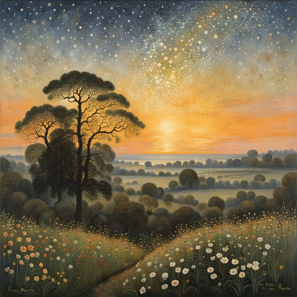 The Night's Threshold: A Softly Lit Dawn Scene