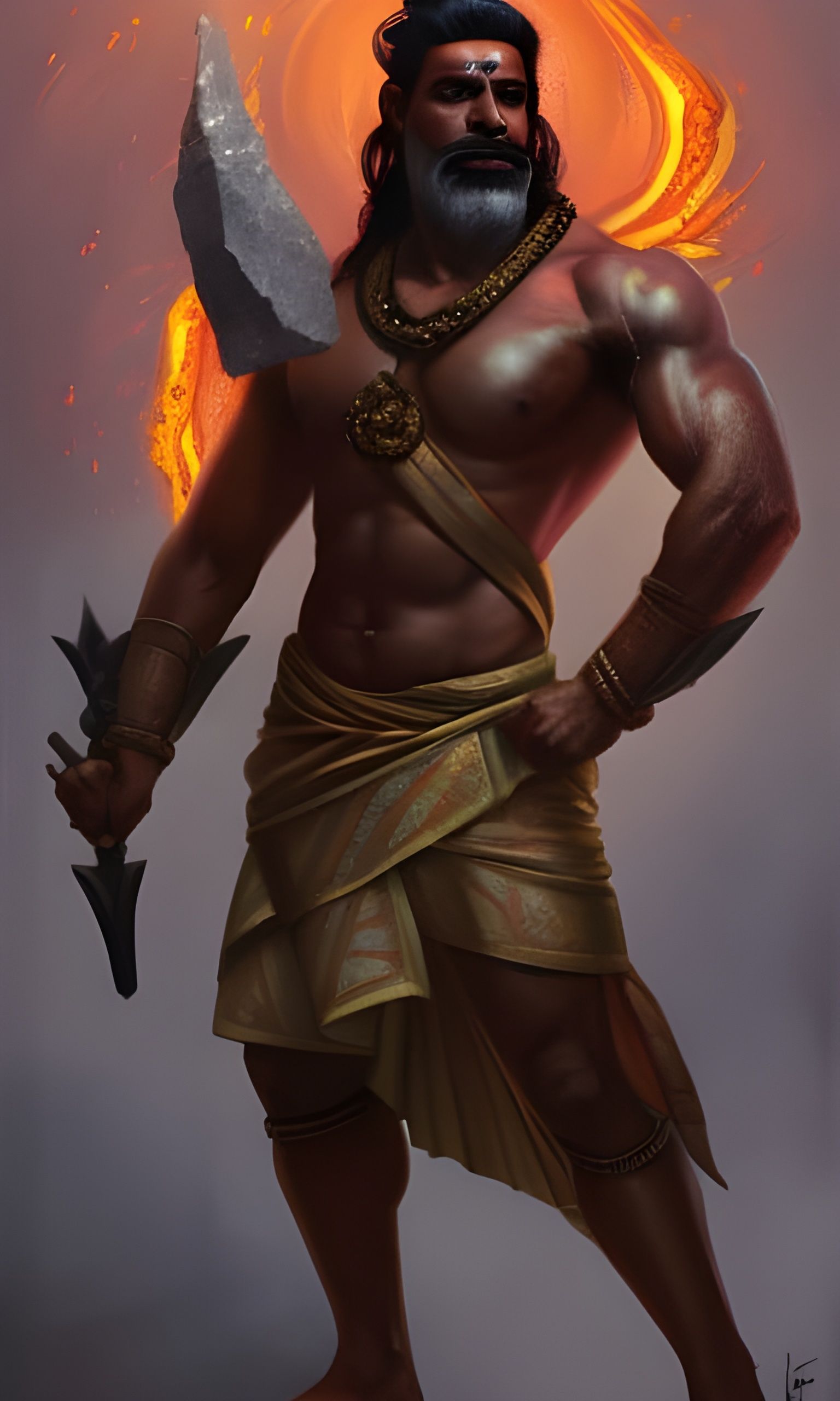 Ancient Indian warrior sage