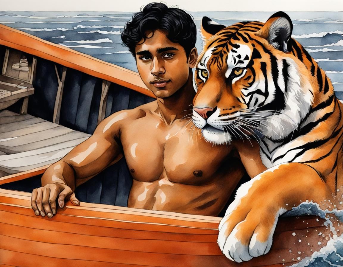Pi Patel and Richard Parker come to an understanding (Life o...