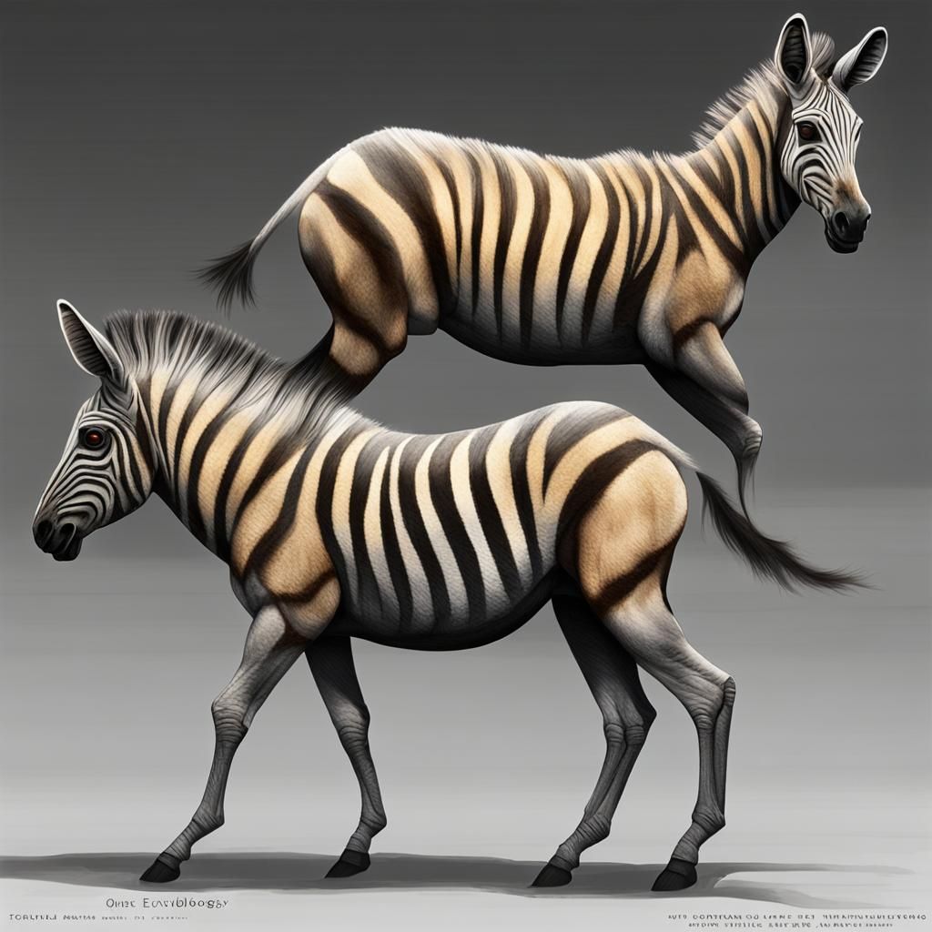 Alien Exoplanet with Quagga-like Creatures: Speculative Zool...