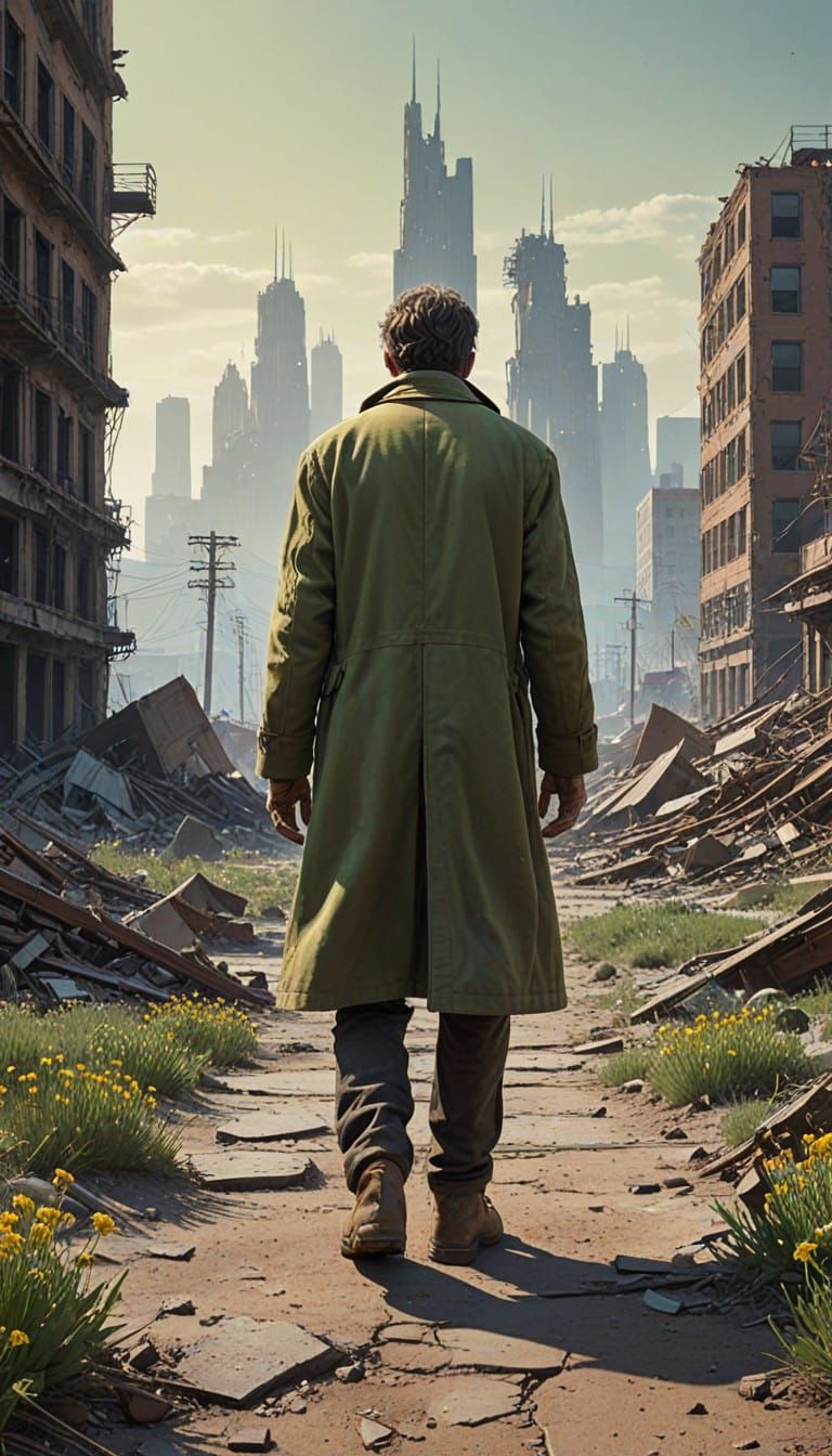 Barren Landscapes Give Way to New Growth in Cyberpunk-Style....