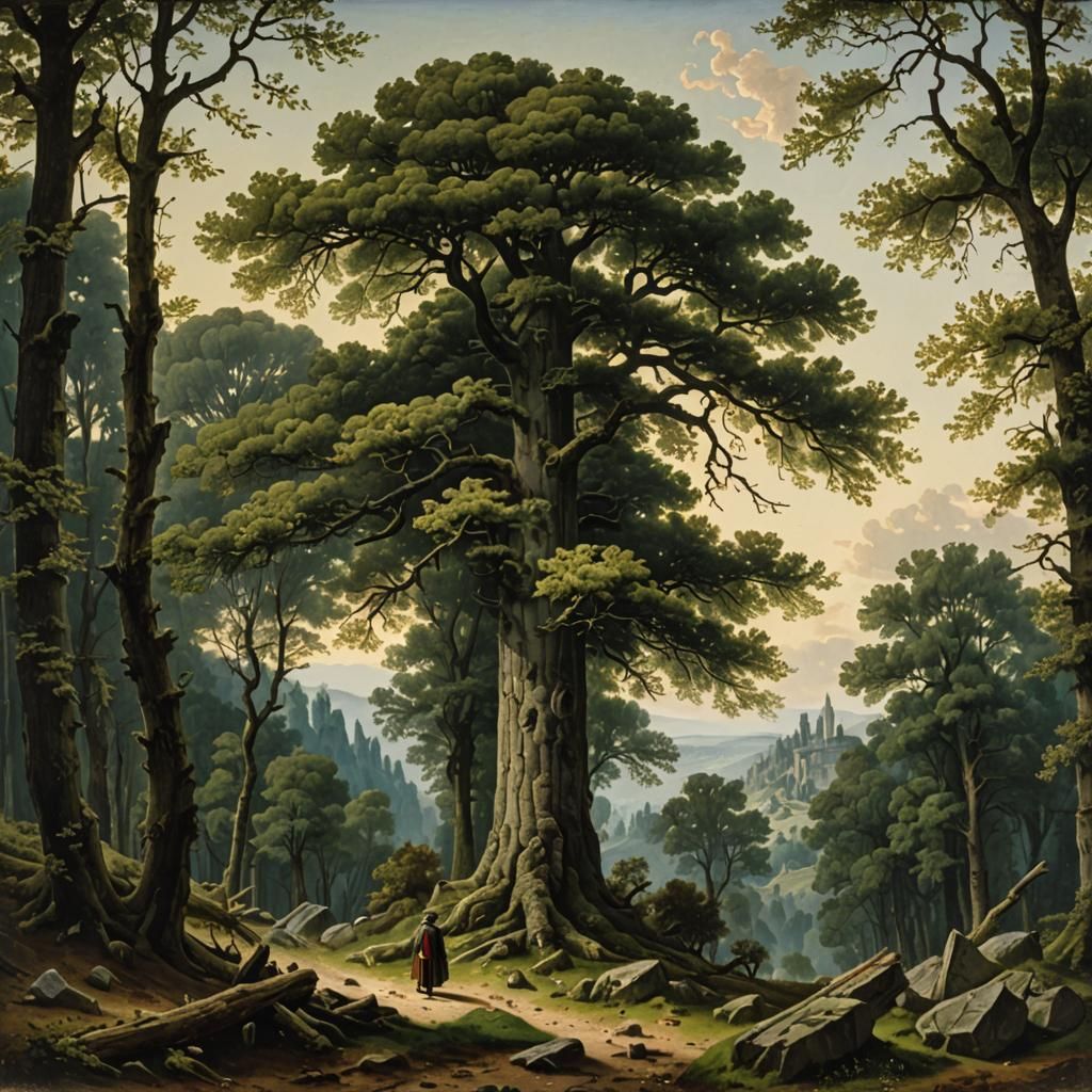 Abbey in the Oakwood: Romantic Era Landscape