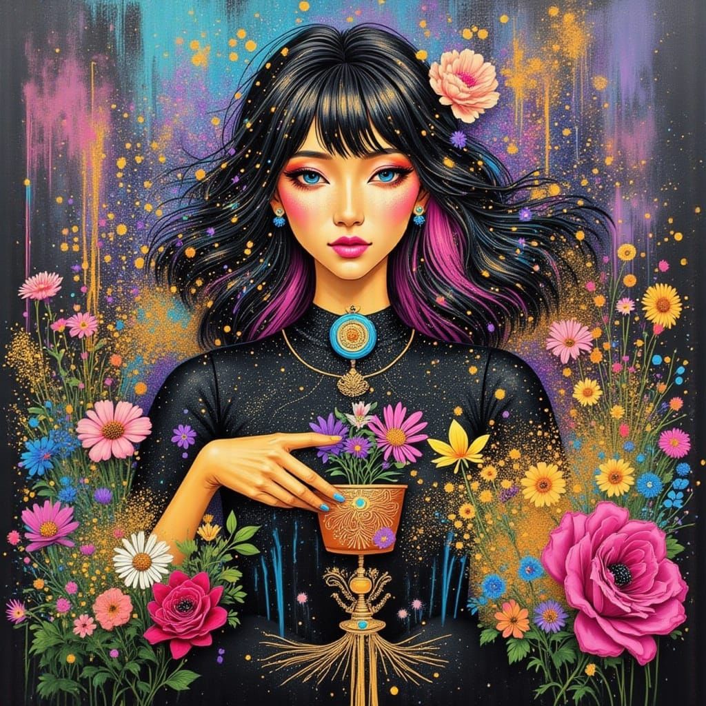 Striking Monochrome Cityscape in Sin City Style