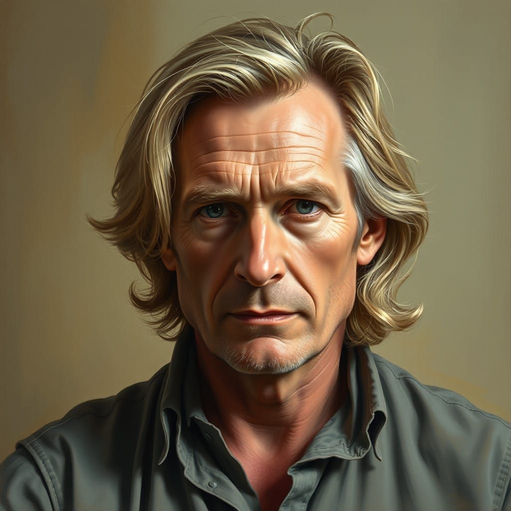 Distinguished Gentleman with Golden Blond Hair