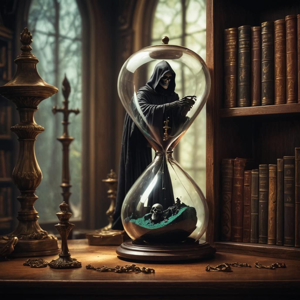 "I kept the hourglass of my loved one separately from the ot...