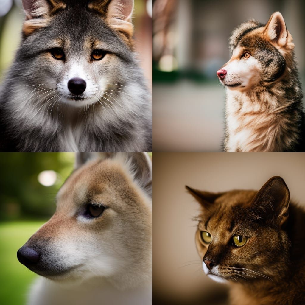 Furry Character in Professional Photography Style