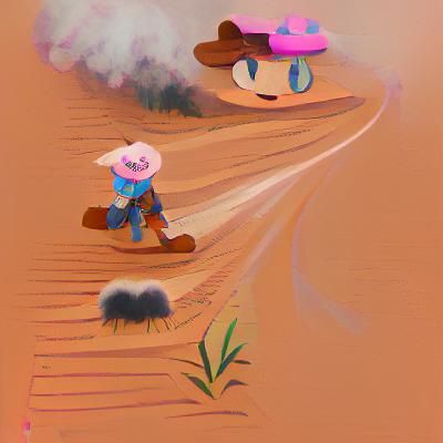 Dusty Hillbilly on a Rural Path