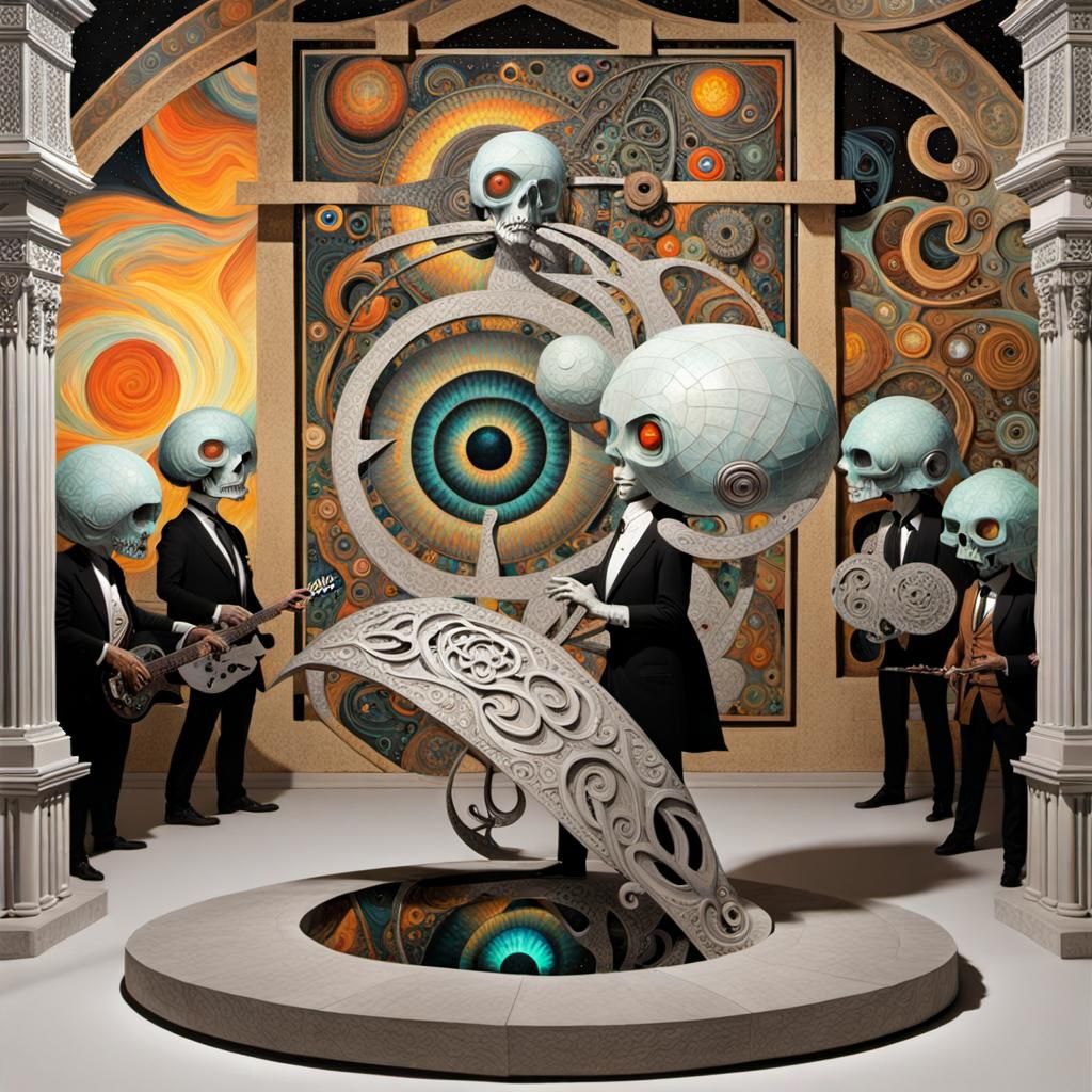 Netherworld Neoronic Pathways in Atompunk Style