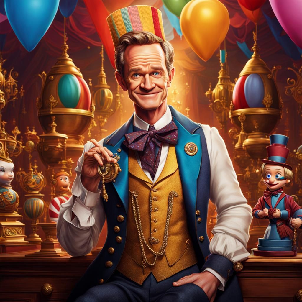 Neil Patrick Harris as Smiling Toymaker: Hyperrealistic Art