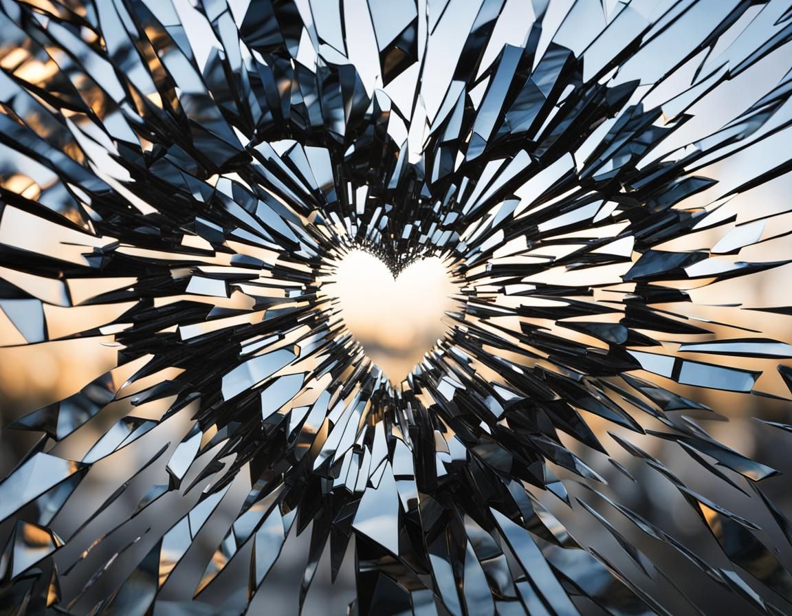 Heart Reflected in Shattered Mirror