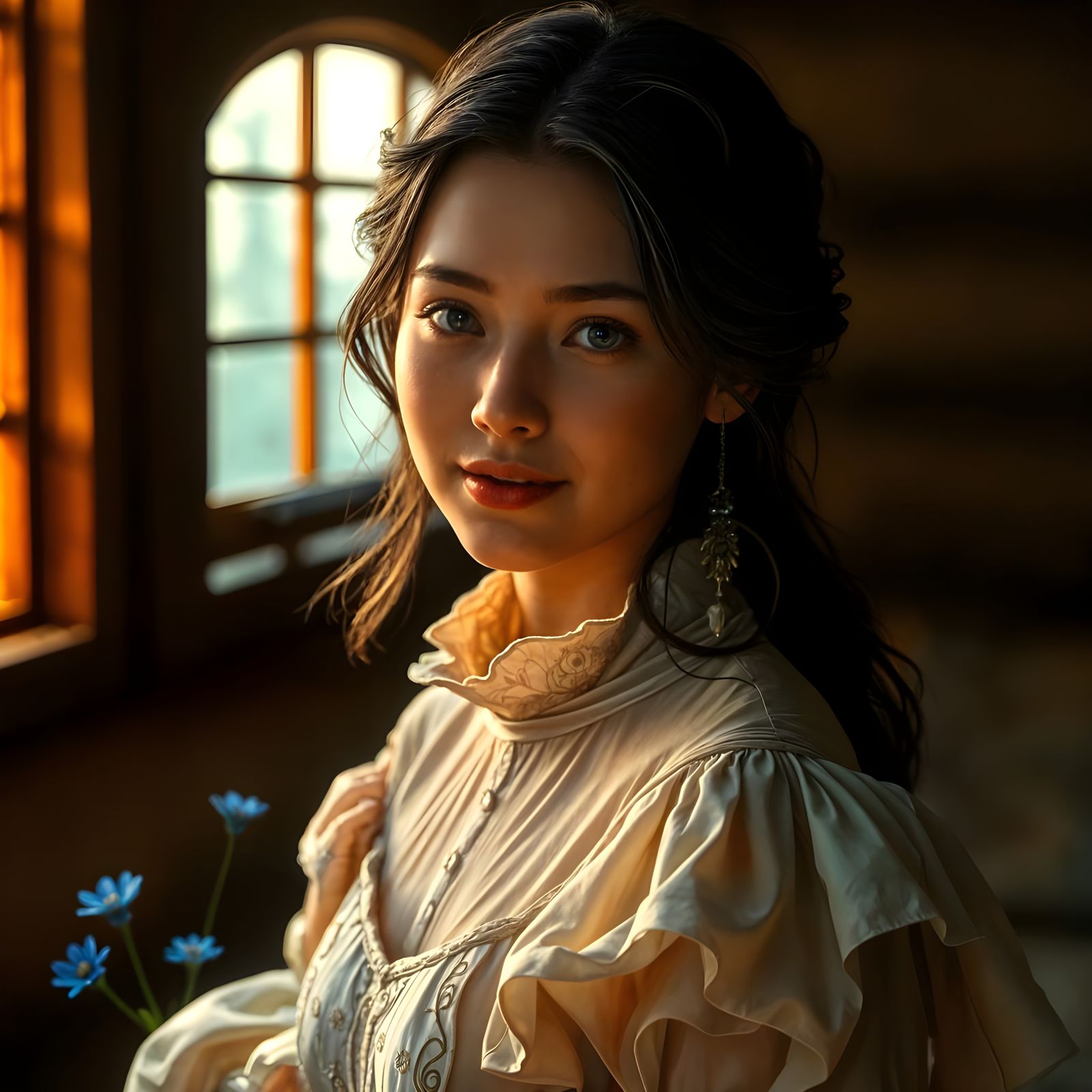 Ethereal Beauty: Volumetric Lighting Concept Art