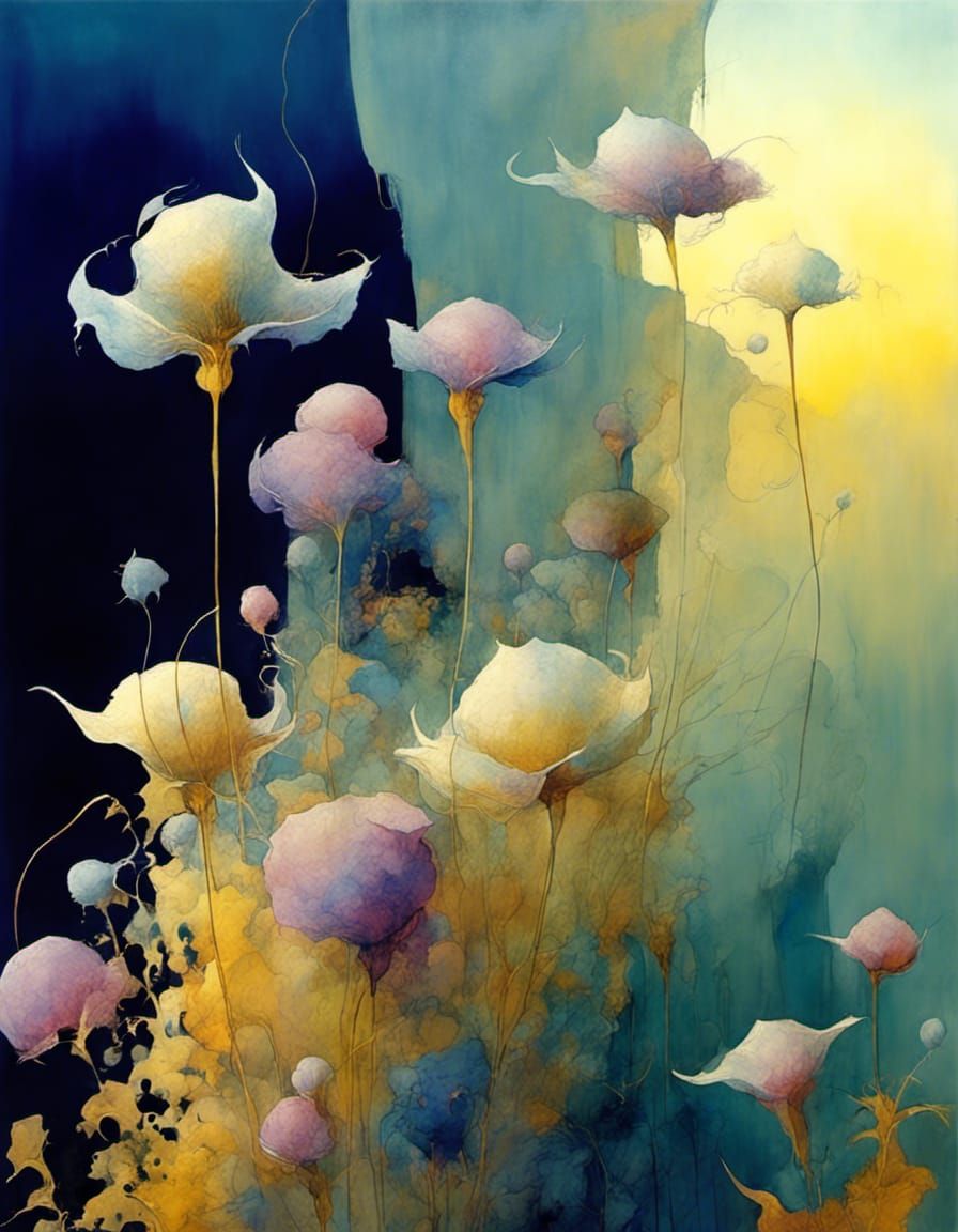 Candy floss flowers