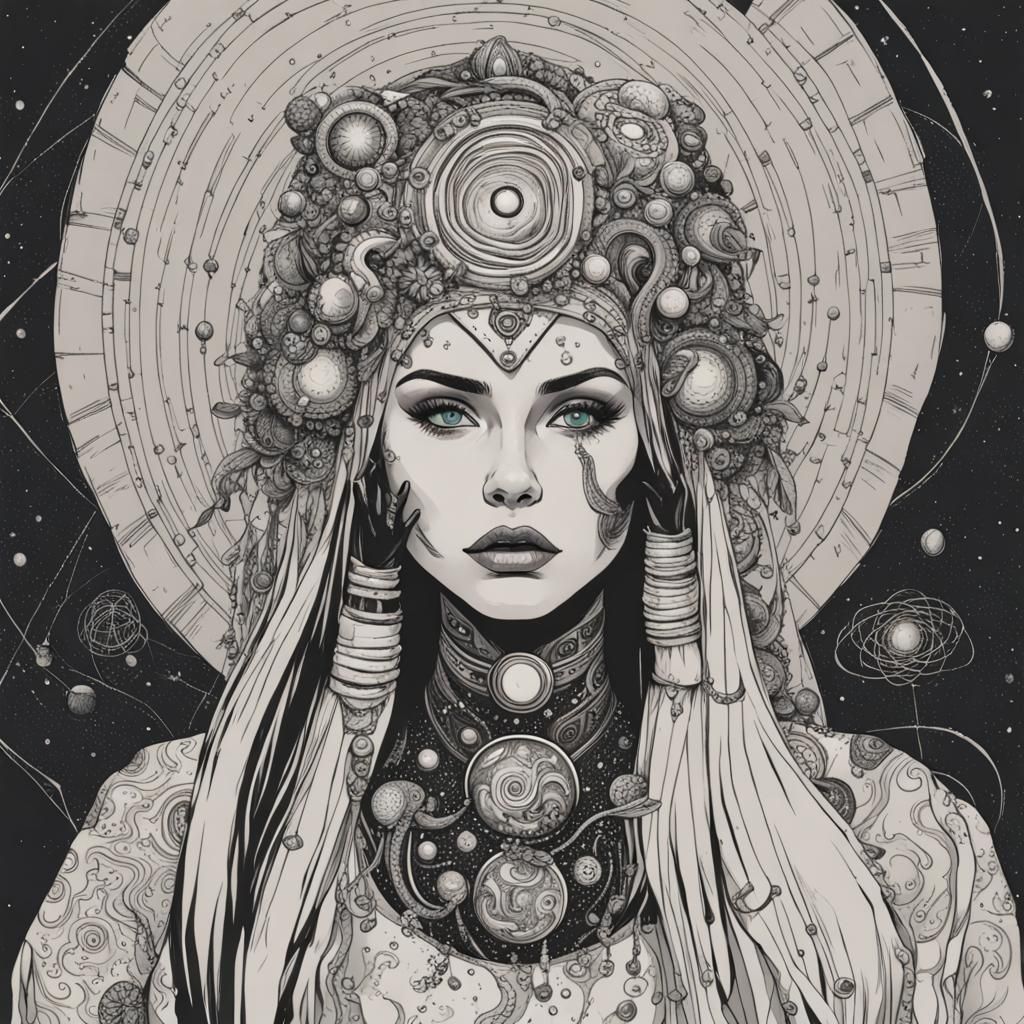 Woman in Druuna Universe Style