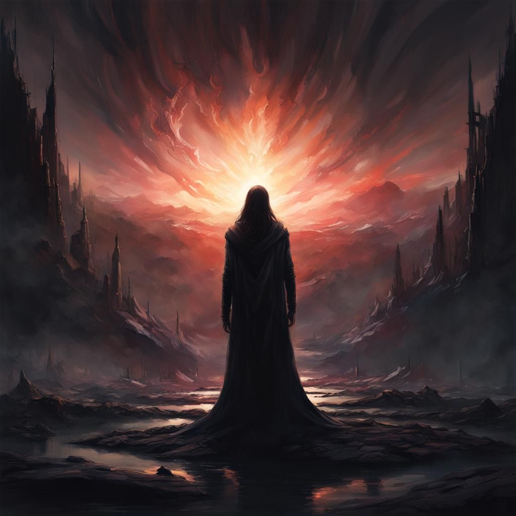 Mysterious Dawn Awakening: Dark Fantasy Album Cover