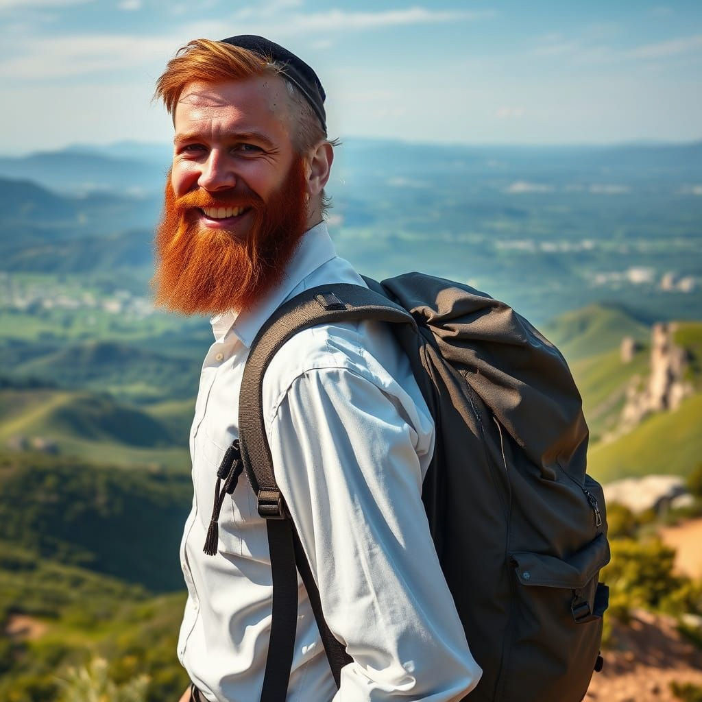 Ultra-Orthodox Hiker Embarks on a Journey in the Mountains
