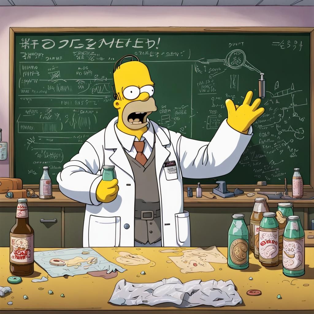 Homer Simpson as Anime Engineer