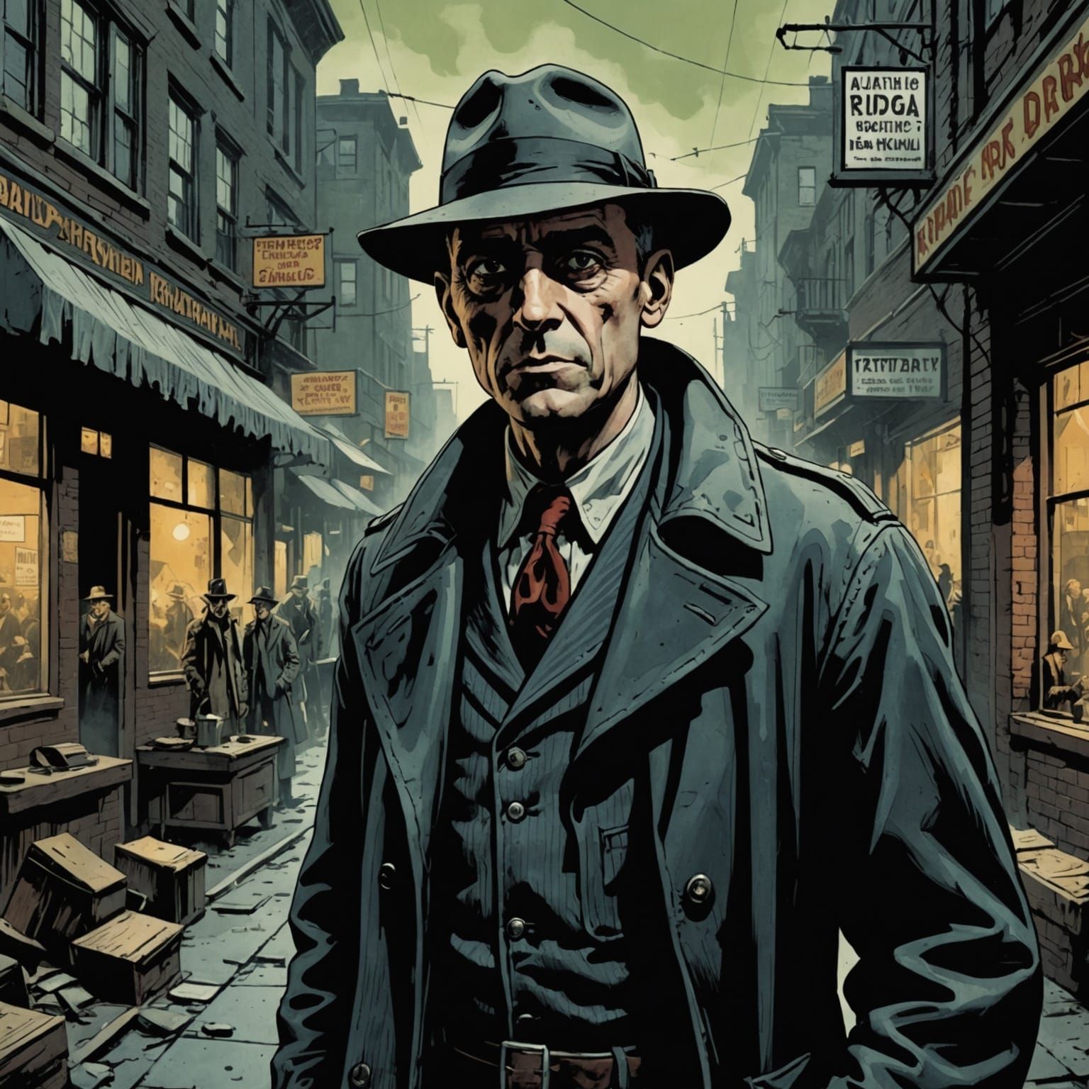 Dark Fantasy Art in a Grim Style