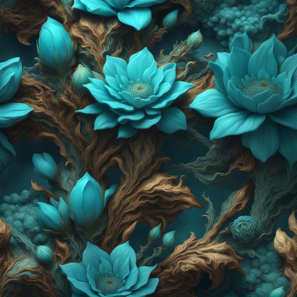 "Turquoise_color"
Fantasy Flowers