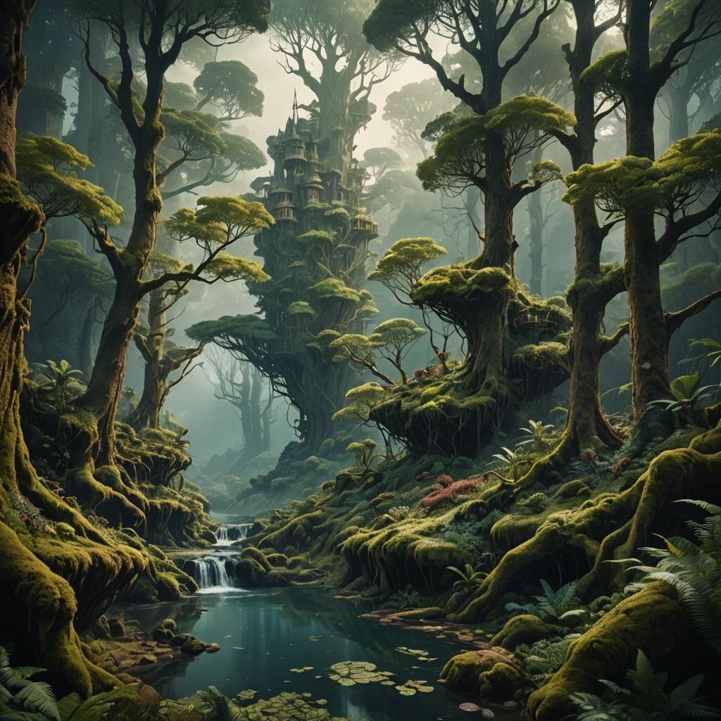 Epic Dreamers Forest: Digital Matte Painting