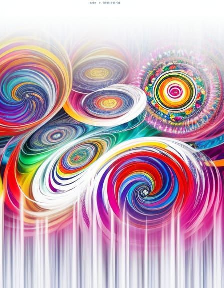 Psychedelic River with Kaleidoscopic Light Garden