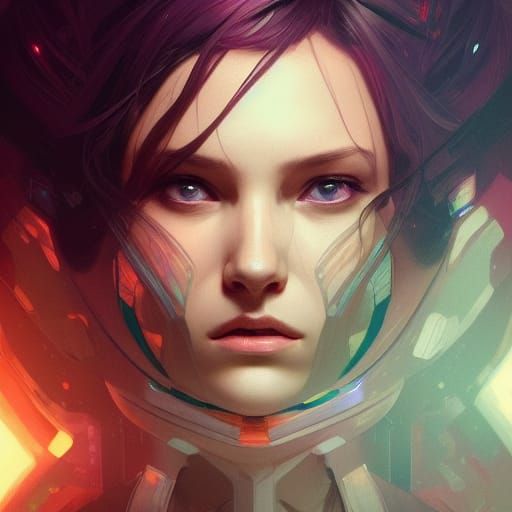 Detailed Sci-Fi Portrait in Digital Art Style