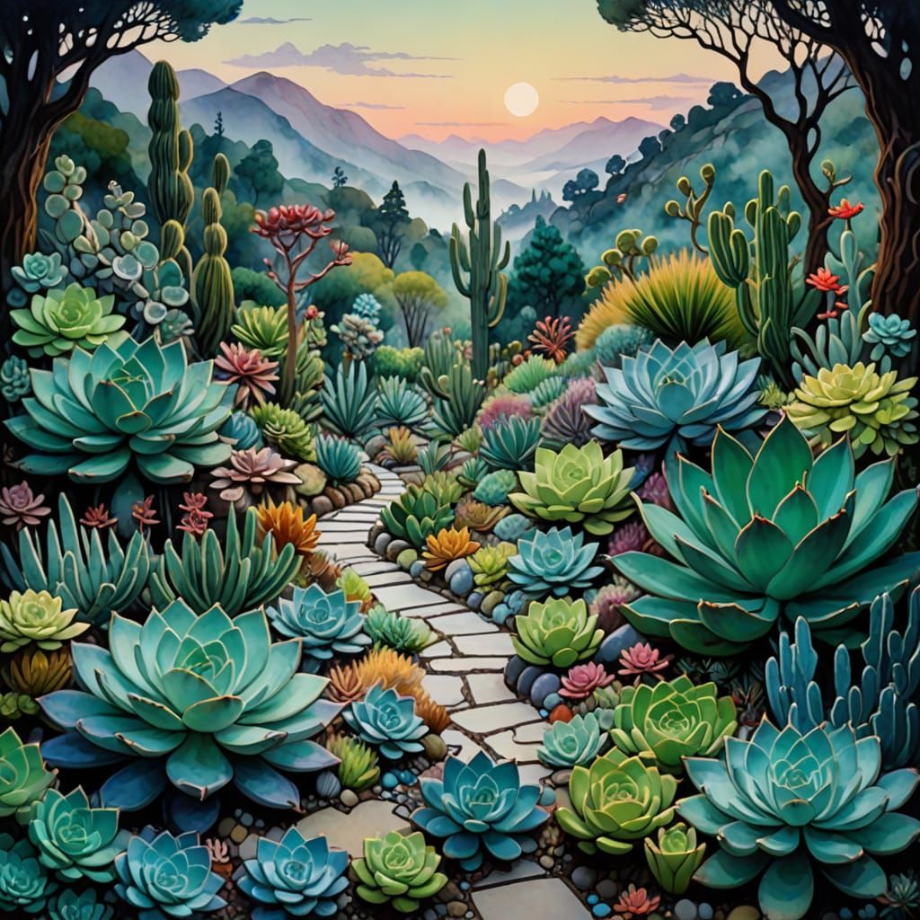 Cel-Shaded Garden of Whimsy and Wonder