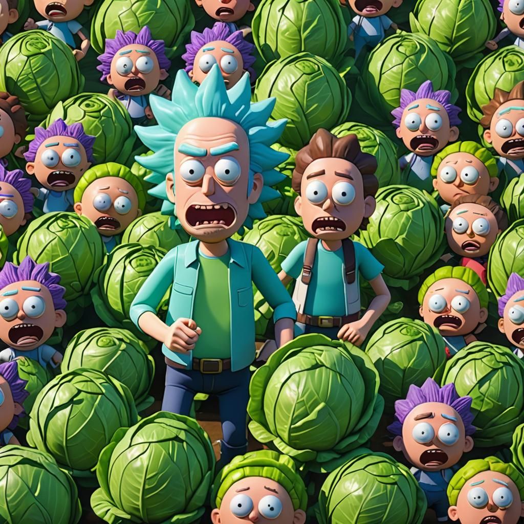 Rick and Morty as Cabbage Patch Kids
