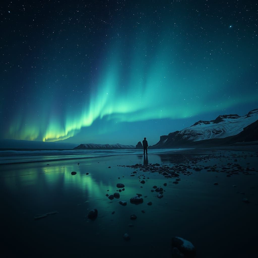 Cyberpunk Archangel Amidst Celestial Spectacle