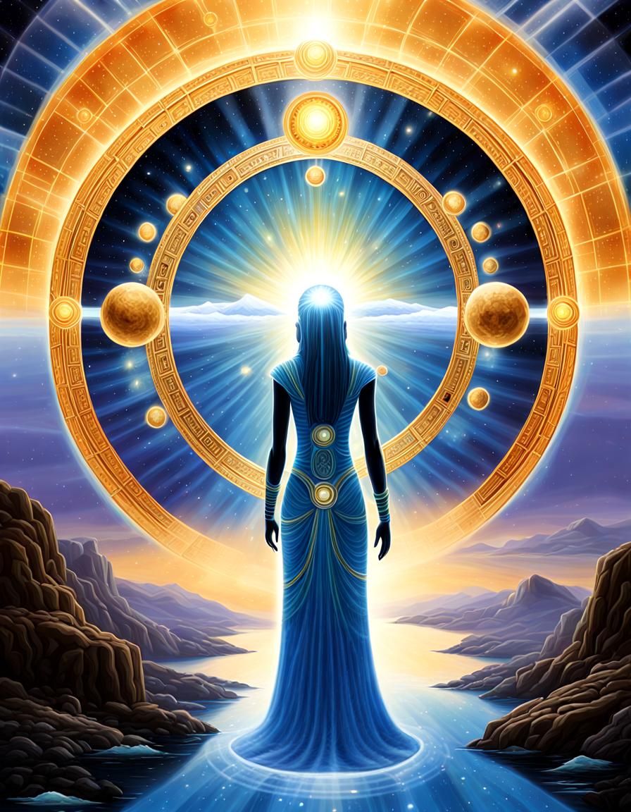 Galactic Gateway: A Cosmic Vision in Detailed Digital Art