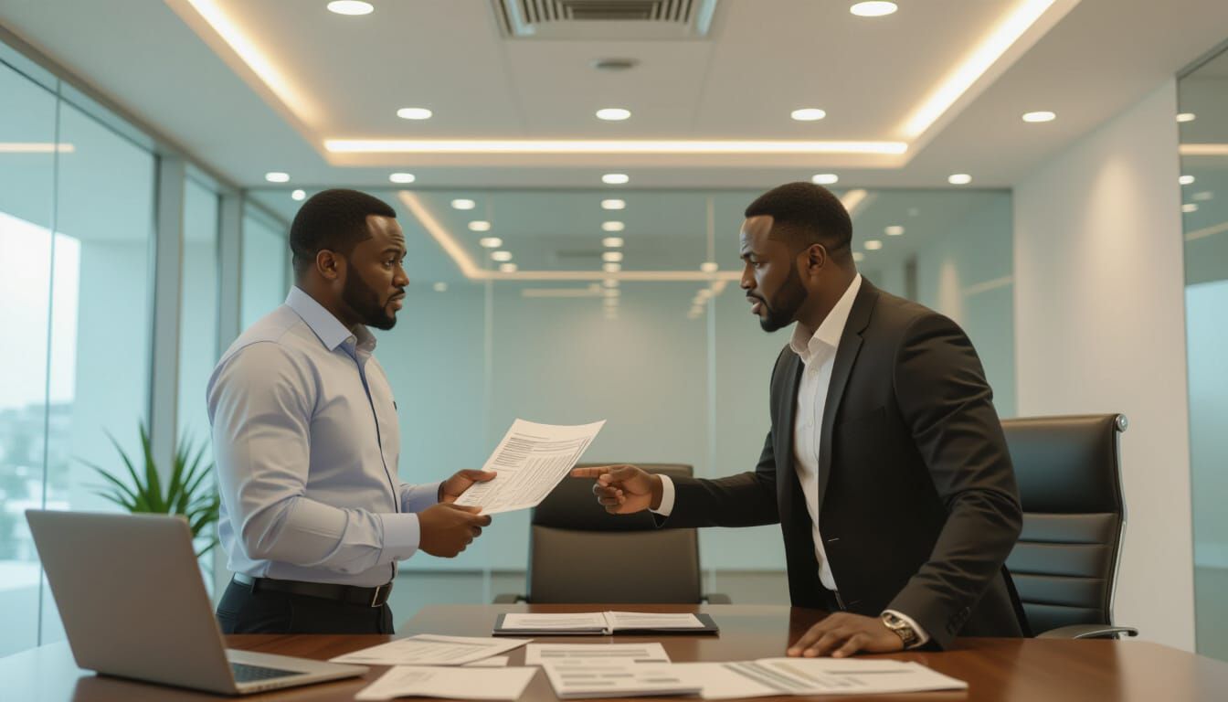 Tense Meeting in African Megachurch Office