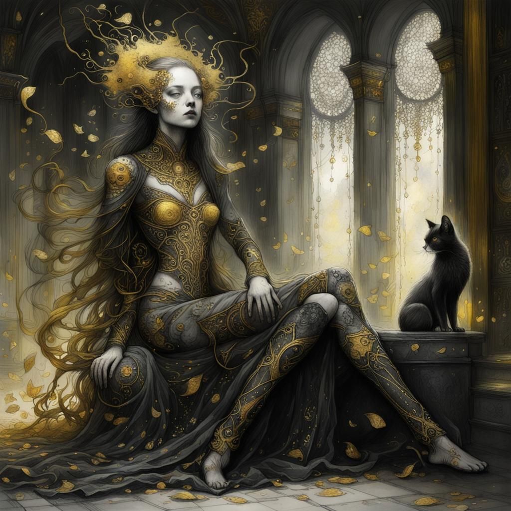 Intricate Artistic Collage Inspired by Golden Age of Art