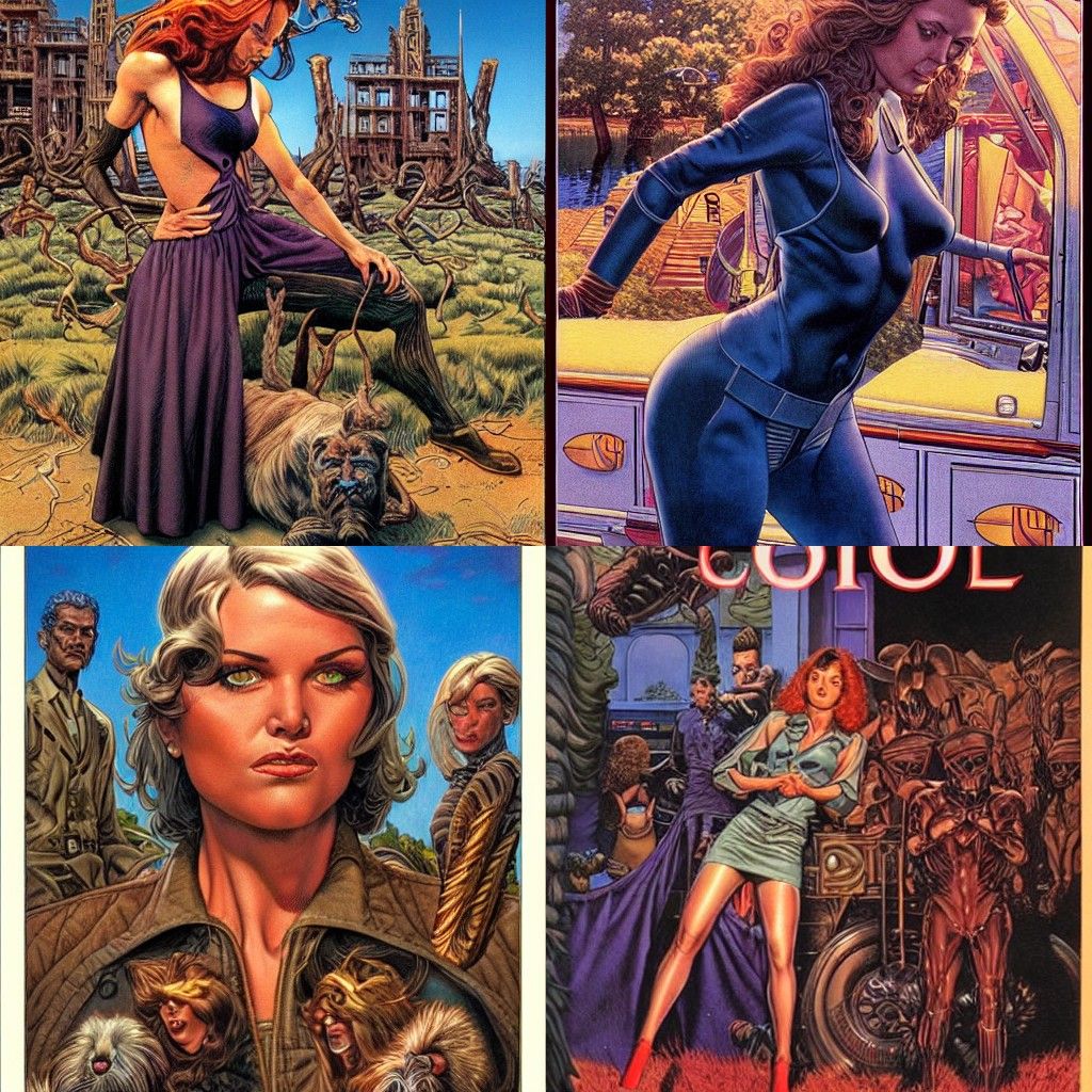 Fantasy Warrior in Classic Art Style