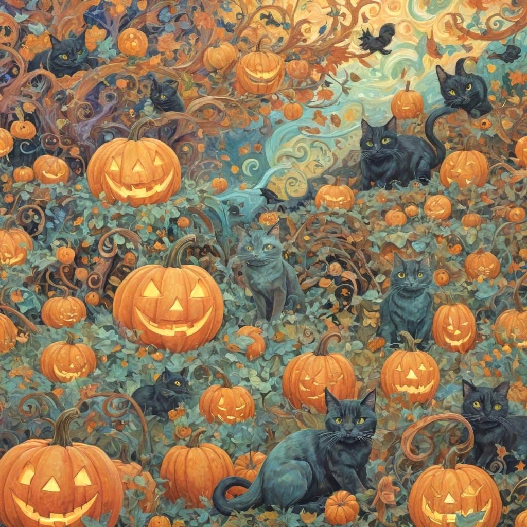 Halloween Fairies and Ghosts in Pastel Colors