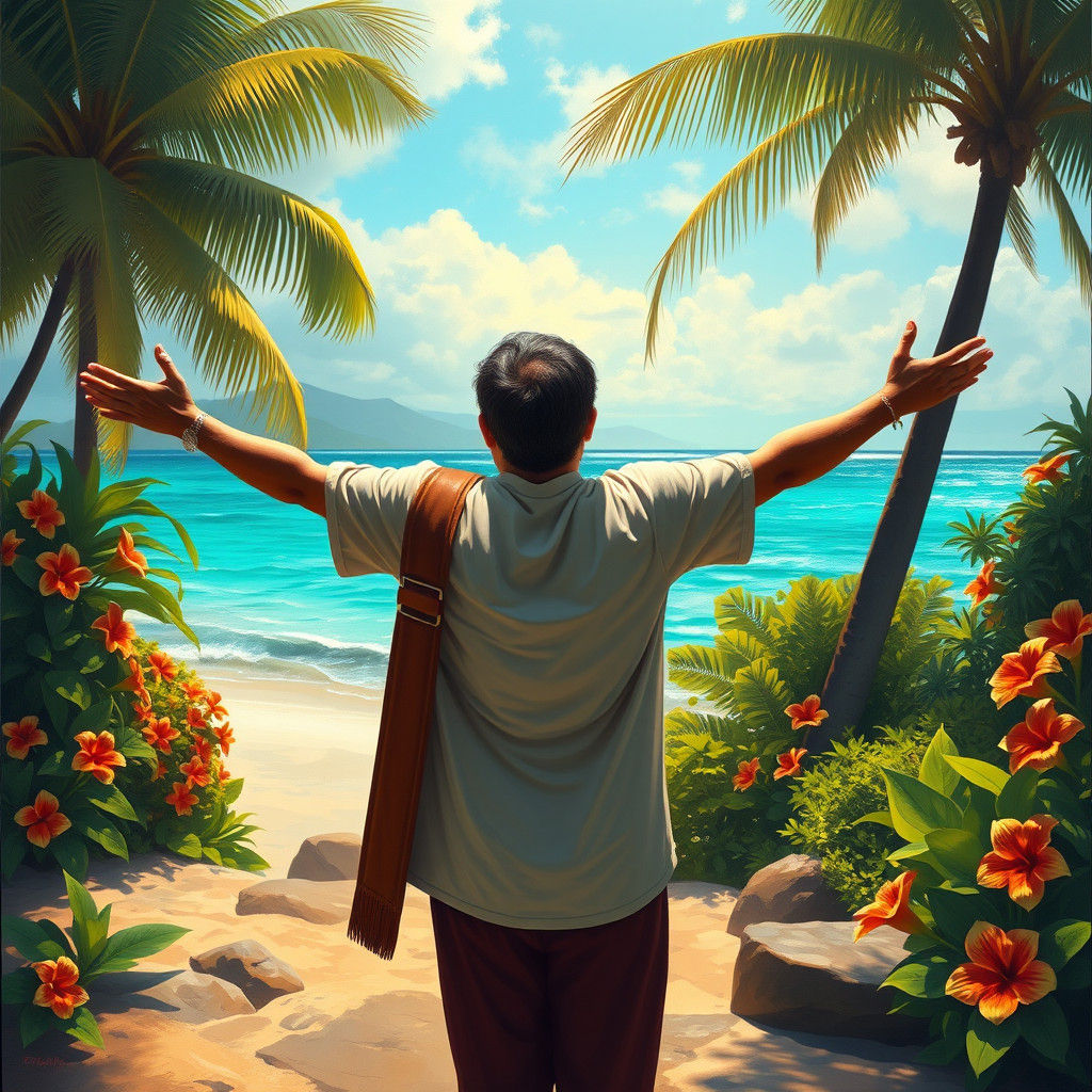 Missionary Embraces Vanuatu in Luminist Style