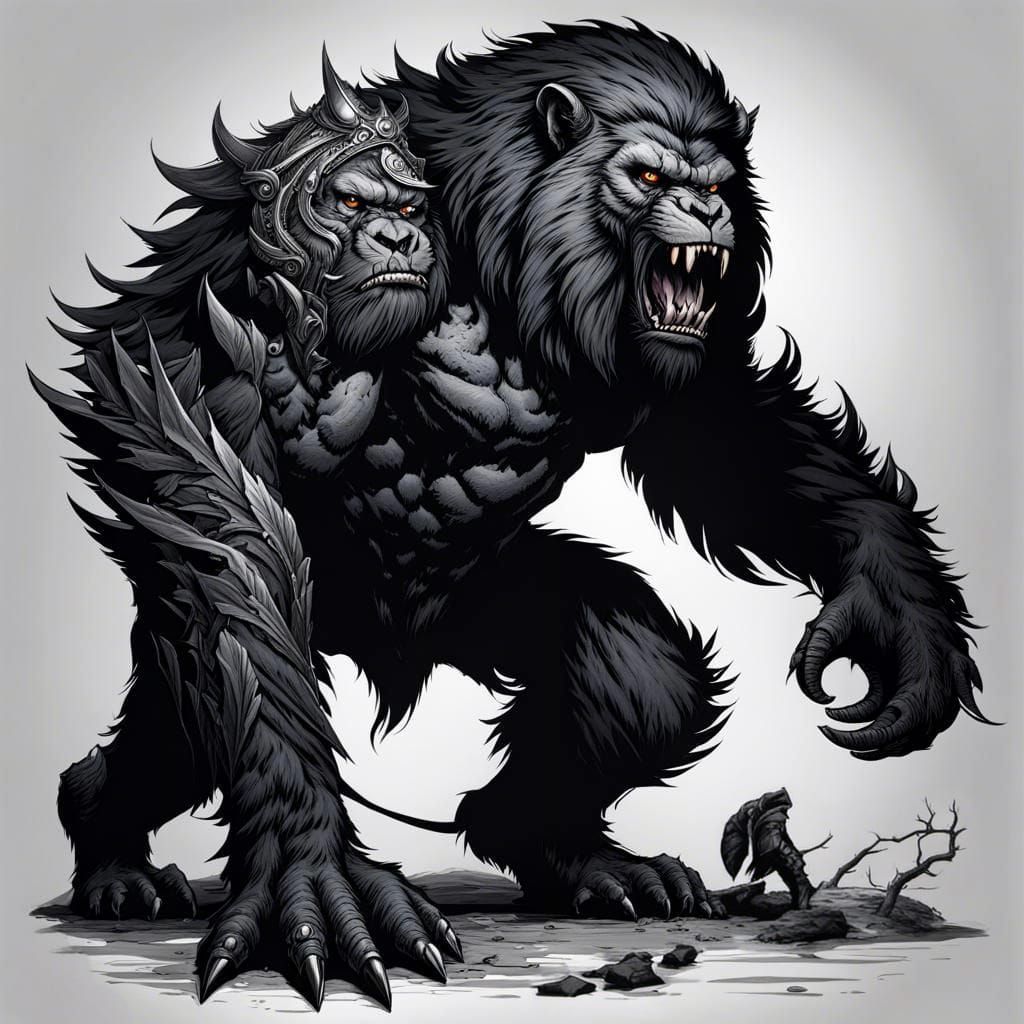 Ettin, gorilla, and lion advanced experiment